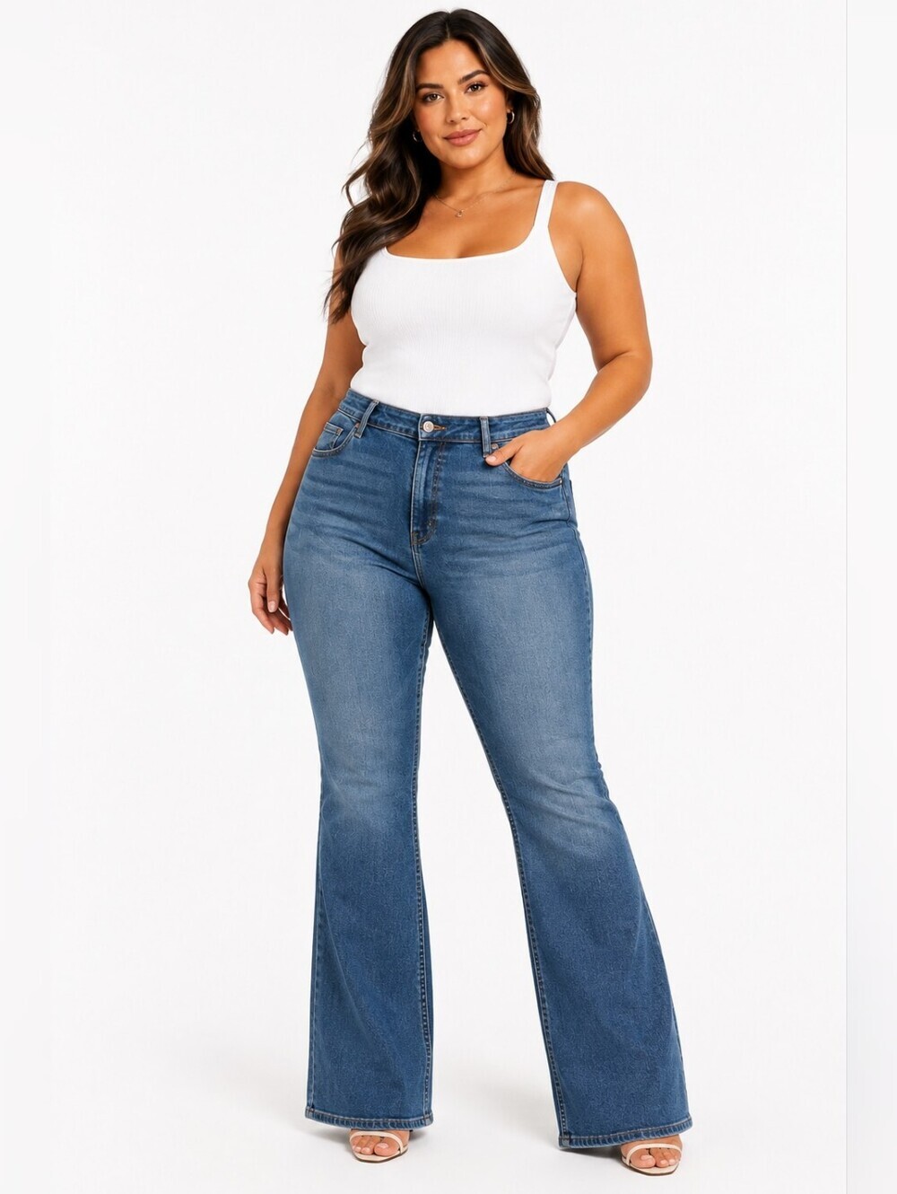 Old Navy Higher High-Rise Flare Jeans Size 26 Medium Wash NWT